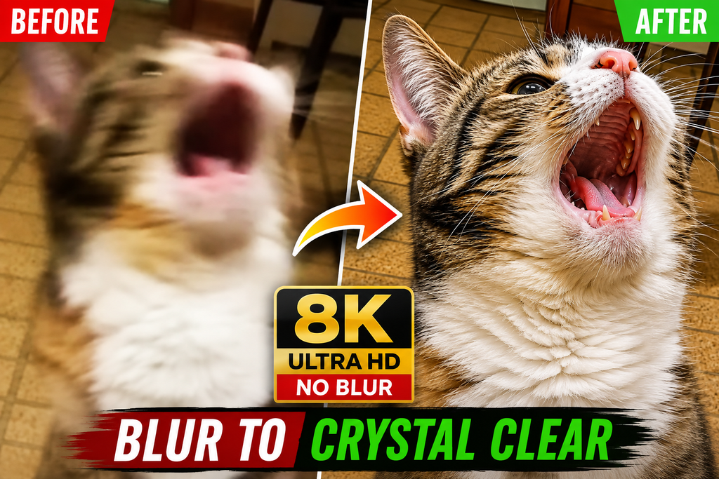 blur image to clear image prompt